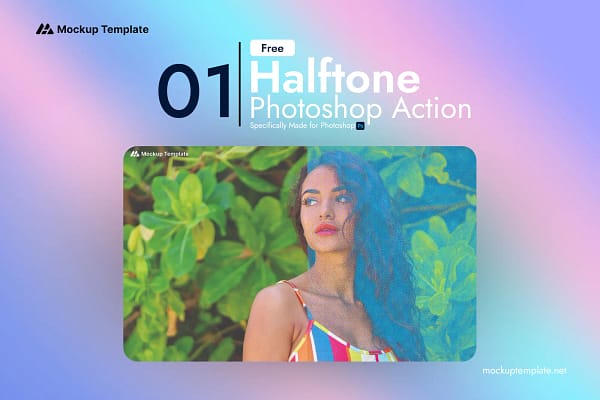 Dot Halftone Actions Photoshop Free