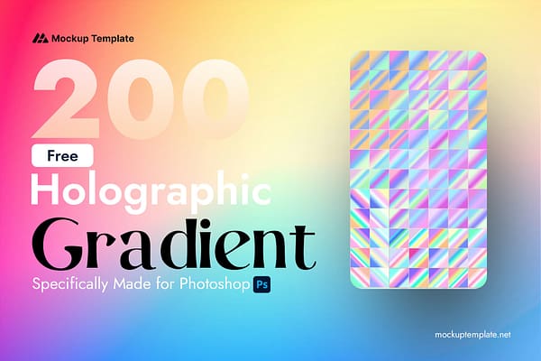 Holographic Gradient Photoshop