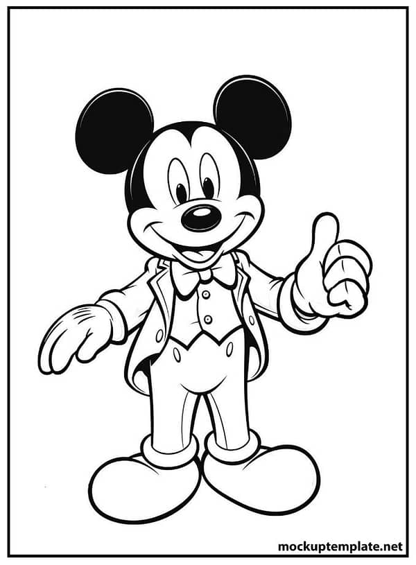 Mickey Mouse Outline